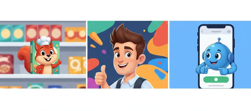 Business applications of cartoon drawing artist services including branding and digital content